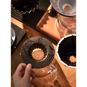 手沖咖啡濾杯托架家用通用適配山文折紙冰球無底濾杯支架手沖配件