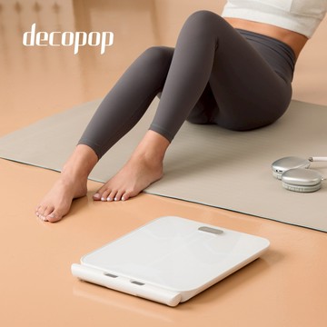 【decopop】家用八電極藍牙體脂計PLUS-2色可選(體重機 體脂機 體脂肪 APP監測 51項數據) DP-263