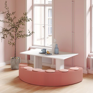 十八紙｜彩色風琴長凳-六人座