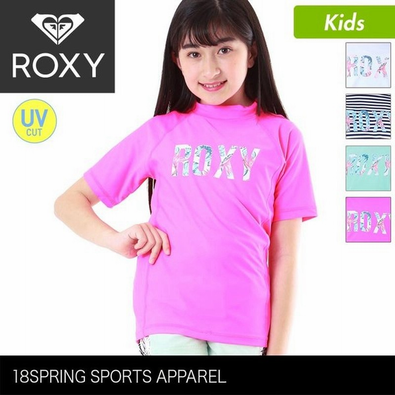 クーポン使用で8 Off Roxy ロキシー キッズ 半袖 ラッシュガード 水着 みずぎ 紫外線対策 Uvカット Tシャツタイプ かぶり かわいい Tly181106 通販 Lineポイント最大0 5 Get Lineショッピング