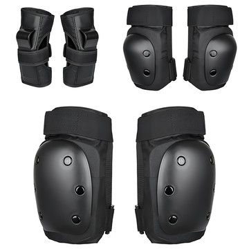 直排輪防摔護具6件組 黑色 運動安全防護  1組  L