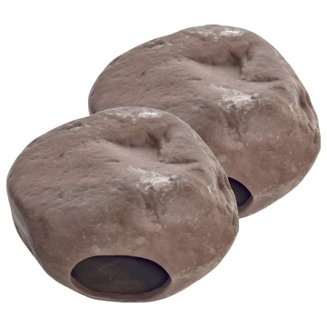 水幻奇境 紫砂躲避屋 Set 2個  紫砂躲避屋-ST211石頭  陶瓷土  石頭罐  1組