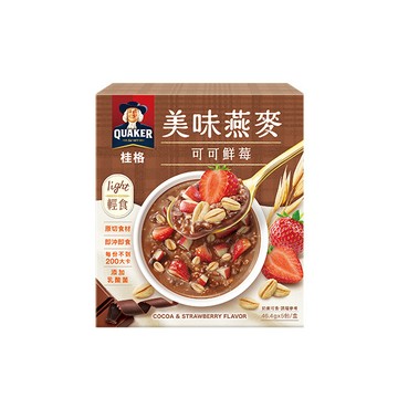 桂格 美味燕麥可可鮮莓盒裝46.5gX5包[滿2件+1元多1件活動商品，請勿直接購買]