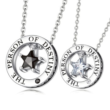 【Giumka】情人節禮物．純銀項鍊．對鍊．星星相伴｜客製刻字．單個價格