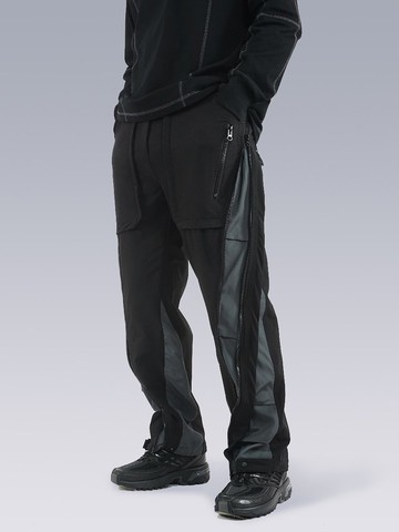 多形態 層疊直筒褲 拼接撞色工裝褲 機能彈力束腳褲