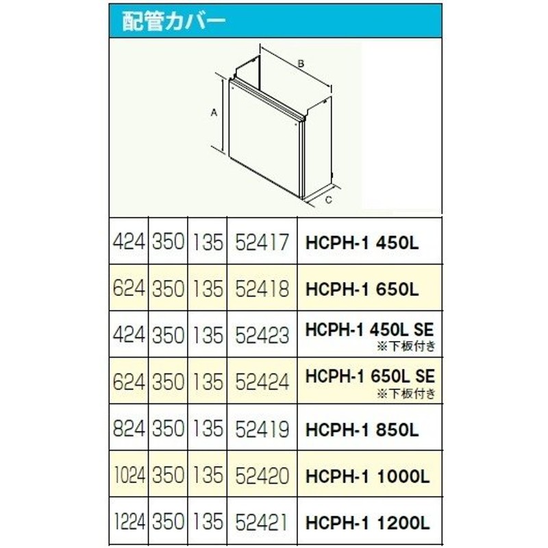 ガス給湯器 部材 パロマ 【HCPH-1 450L SE】(52423) 配管カバー ※下板