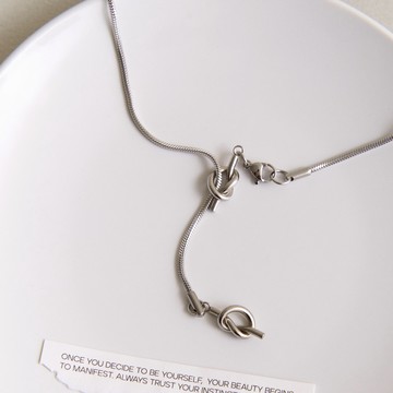 【BONNY&READ飾品】[鋼飾] 靜止時刻項鍊  |  可調式 項鍊  長項鍊 日系飾品 鋼飾 抗氧化 低敏