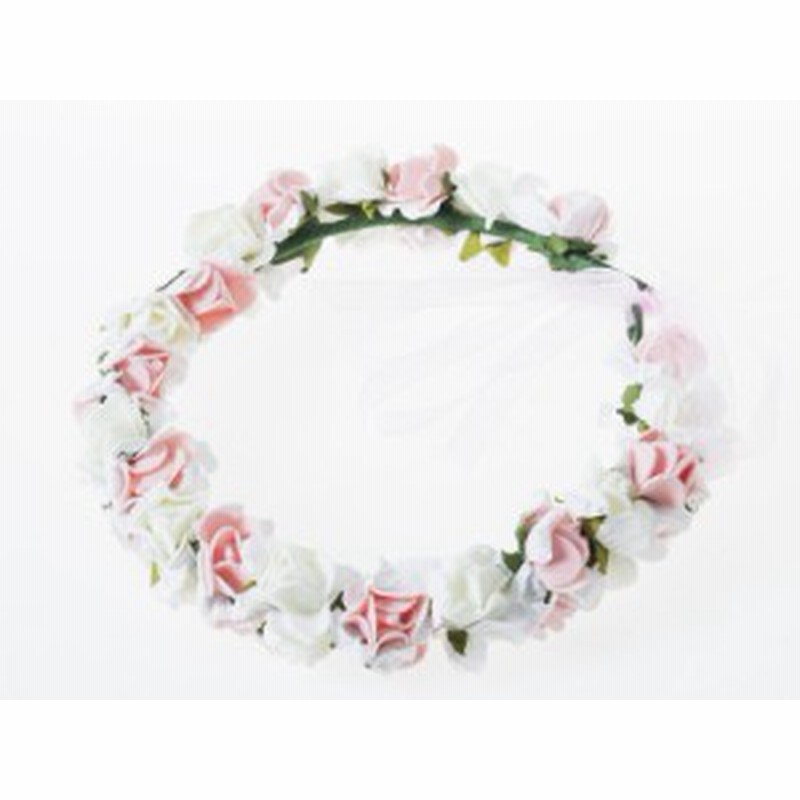 花嫁 花冠 花かんむり フラワー 造花アクセサリー 二重 ウェディング イベントなど ピンク ホワイト 新品 送料込み 通販 Lineポイント最大1 0 Get Lineショッピング