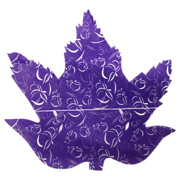 Ideal Wrapping 毅典 楓葉麻糬紙 食品調理可接觸一次性用紙 200張±1%  紫色  1組