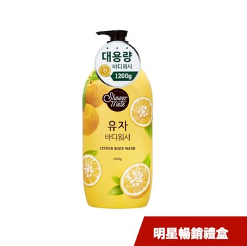 【韓國SHOWER MATE】韓國SHOWER MATE 果香沐浴明星暢銷組 - (棉花籽+香甜柚 x 1 + 精油香皂 x 4)