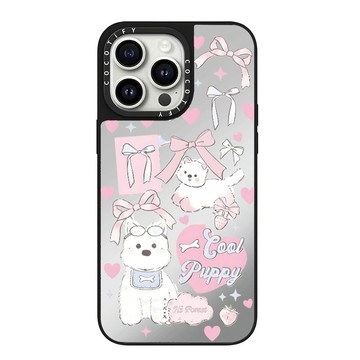 絲帶小狗 iPhone17Promax手機殼 蘋果16Pro防摔殼i15保護殼i14硬殼i13