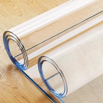 pvc桌墊透明水晶板桌布防油防水耐臟高級感餐桌墊書桌桌面保護墊