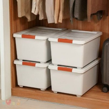 真心良品 聯府 KEYWAY 岩白附輪整理箱48L-4入