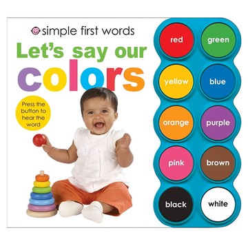 Priddy Bicknell Books Let's Say Our Colors With Sound Board  Priddy Books