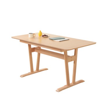 直人木業-FUJIBO日系山毛櫸實木伸縮餐桌120-150公分