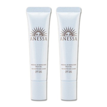 (即期品)SHISEIDO 資生堂 水嫩寶貝敏感肌防曬凝膠 15g x 2(效期至2026年11月)