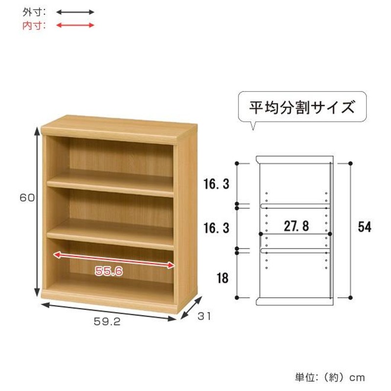 本棚 ブックシェルフ エースラック カラーラック 約幅60cm 高さ60cm