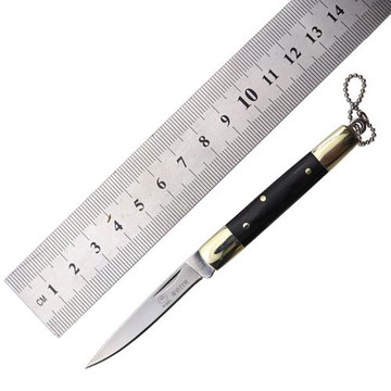 日美不銹鋼可折疊水果刀 女生便攜隨身果刀掛鑰匙扣歐美達水果刀