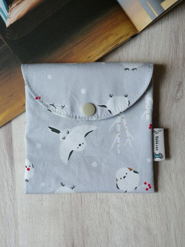雪國小山雀 - 棉棉包 口罩包 衛生棉包 收納小包 | 海柏手作