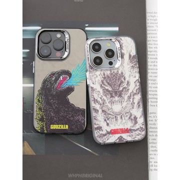 卡通蘋果16pro哥斯拉磁吸手機殼magsafe適用于iPhone14Promax時尚潮酷15防摔保護套13個性小眾12動漫17新款硬