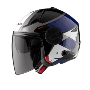 ZEUS 安全帽 ZS-612A ZS612A  AD19 黑藍 內墨鏡 全拆洗 插扣 透氣 快拆鏡片 半罩