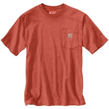 CARHARTT 美版 K87 Q47 POCKET TEE 6.75oz 重磅口袋 短T (Q47 沙漠橙色)