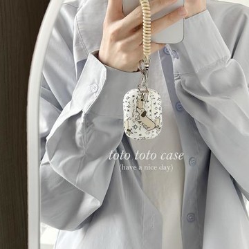 小眾可愛狗狗插畫Airpods pro2耳機套掛件適用蘋果1/2代藍牙無線保護套Airpods3代新款pro卡通ins風防摔