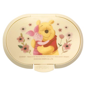 akachan honpo - FUTAP按壓式濕紙巾蓋迪士尼-小熊維尼-淺卡其色-日本製