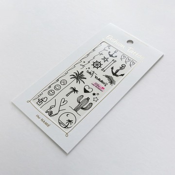 the NAMIE 017DIY紋身/刺青 Color Tattoo 彩色紋身貼紙 夏日海灘