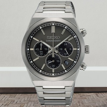 SEIKO 精工 CS系列 三眼計時腕錶 40mm (8T63-02F0N/SSB455P1)