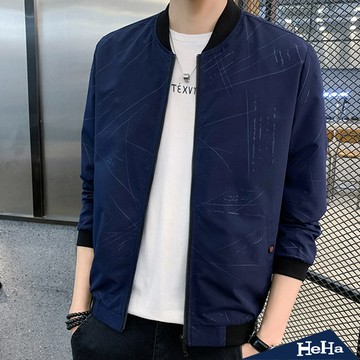 【HeHa】立領休閒棒球外套 兩色