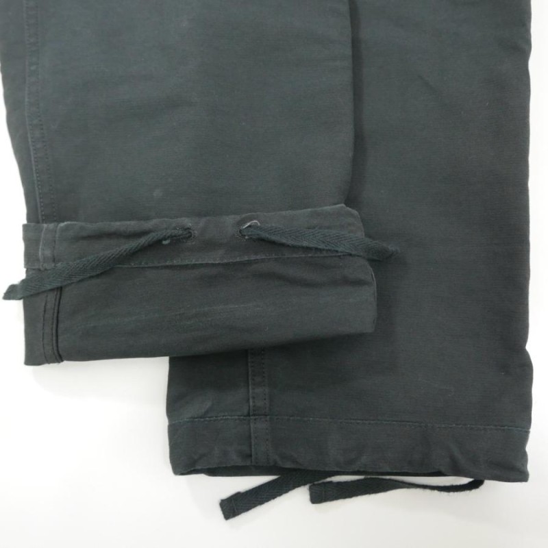 ENGINEERED GARMENTS エンジニアドガーメンツ Norwegian Pant Flat Twill コットン ツイル カーゴパンツ  ノルウェー 軍パン BLACK S | LINEブランドカタログ