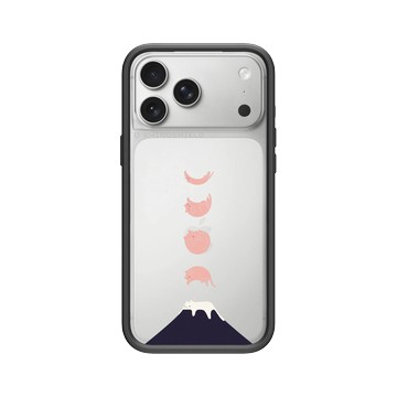 iPhone 17 Pro Max Mod NX -邊框背蓋組合 (相機按鈕) 黑 - ilovedoodle (Lim Heng Swee) - Cat Landscape - 月光倒影