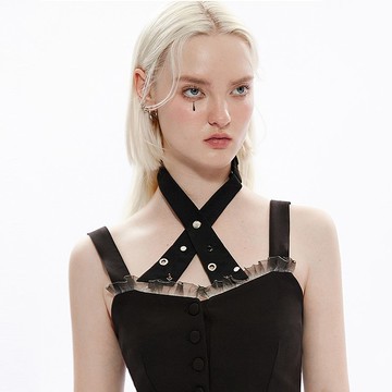 龐克執事學院蝴蝶結領帶 - 純黑 / 格紋