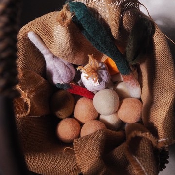 手工羊毛氈蒜頭