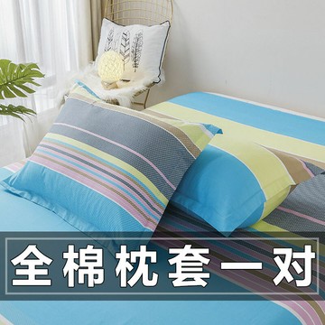 網紅全棉枕套一對裝純棉兒童乳膠枕頭套成人學生宿舍枕芯套春秋款