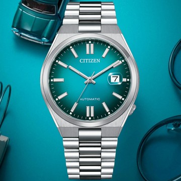 CITIZEN星辰 Mechanical系列 青春撞色 簡約機械腕錶 40mm/NJ0151-88X