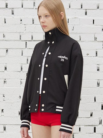 HIGH NECK VASITY JACKET BLACK_UNISEX