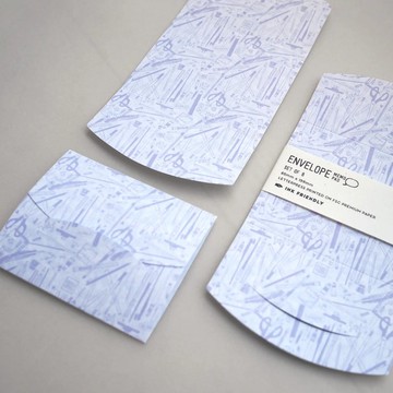 信封便箋 - 文具圖案(set 8)
