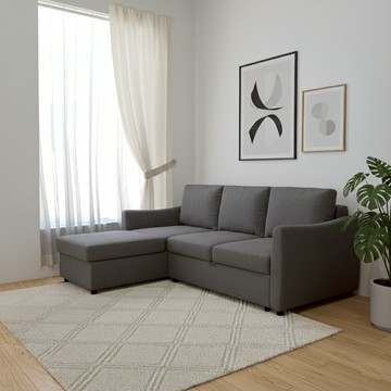 【BNS美學】布里斯托北歐風愛凡斯面料三人床沙發