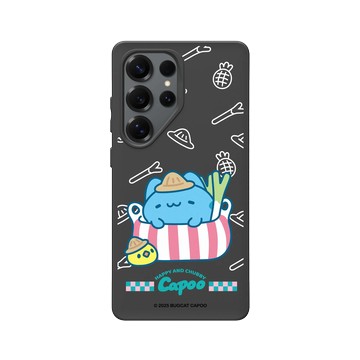 Galaxy S25 Ultra SolidSuit 黑 - 貓貓蟲咖波 Bugcat Capoo - 咖波的小菜籃日記