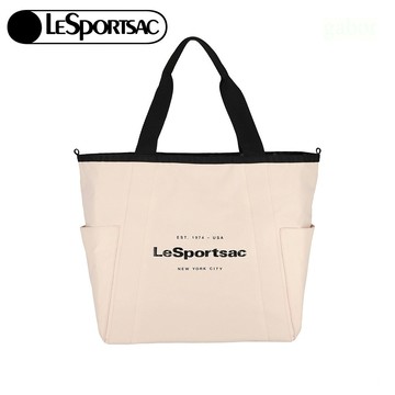 Lesportsac Large Reversible Pocket Tote 中型雙面托特包 送禮-米白