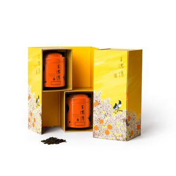 【2026中秋禮盒｜光栩｜橘罐】阿里山高山金萱100g+蜜香紅烏龍100g-王德傳