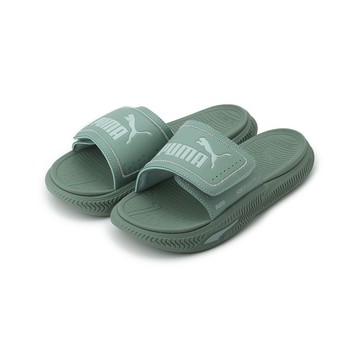 PUMA SOFTRIDEPRO SLIDE 24 V 魔鬼氈拖鞋 綠 395431-12 男鞋