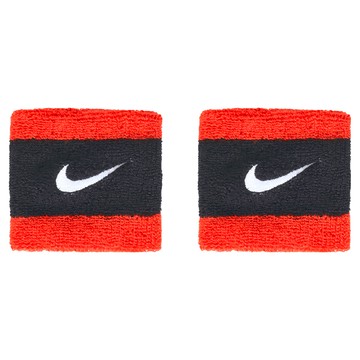 NIKE 耐吉 SWOOSH 多色腕帶  1SIZE  黑紅色  1雙