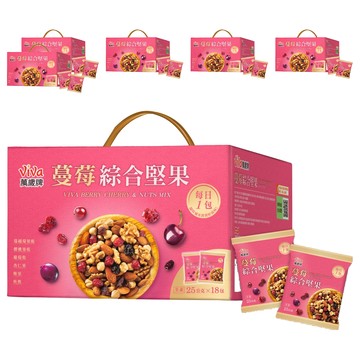 ViVa 萬歲牌 蔓莓綜合堅果禮盒 18包  6盒