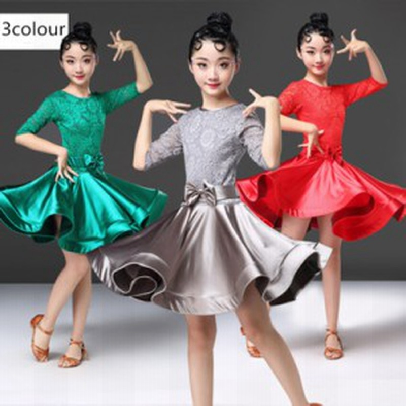 ラテンダンス ベリーダンス衣装 社交ダンス レッスン着 ワンピース 舞台 演出服 3カラー ダンス衣装 子供 キラキラ 通販 Lineポイント最大1 0 Get Lineショッピング