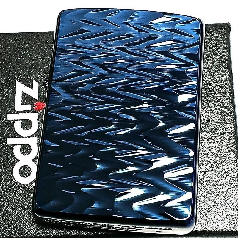 ZIPPO アーマー チタン加工 両面加工 ブルーチタン 彫刻ジッポ ライター 重厚 ウェーブ 青 おしゃれ かっこいい 高級 メンズ ギフト |  LINEブランドカタログ