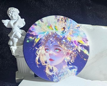 【榮耀之重】 | 鶯歌陶瓷吸水晶雕杯墊 | 台灣製造 | 文創插畫