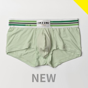 ▶低腰◀四角褲-萬花筒-綠 薄荷綠【超細纖維】